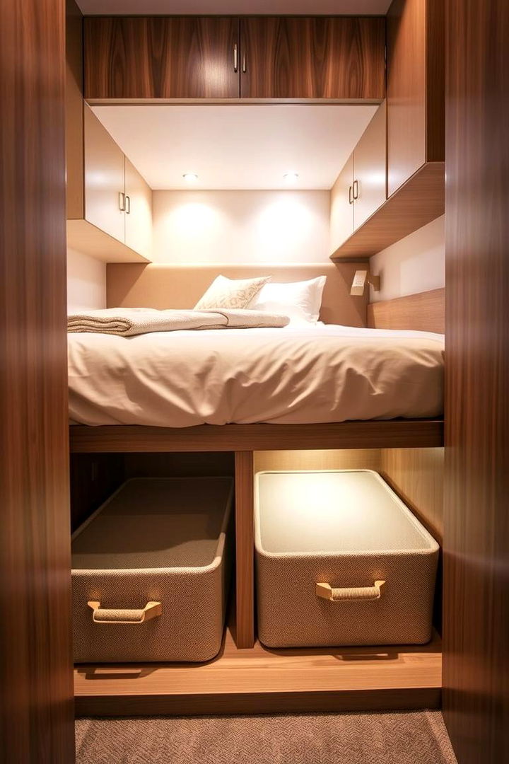 Under bed Storage - 22 small guest room ideas