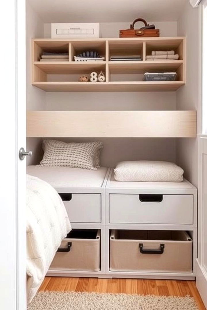 Under bed Storage Design - 22 Shared Bedroom Ideas for Small Rooms