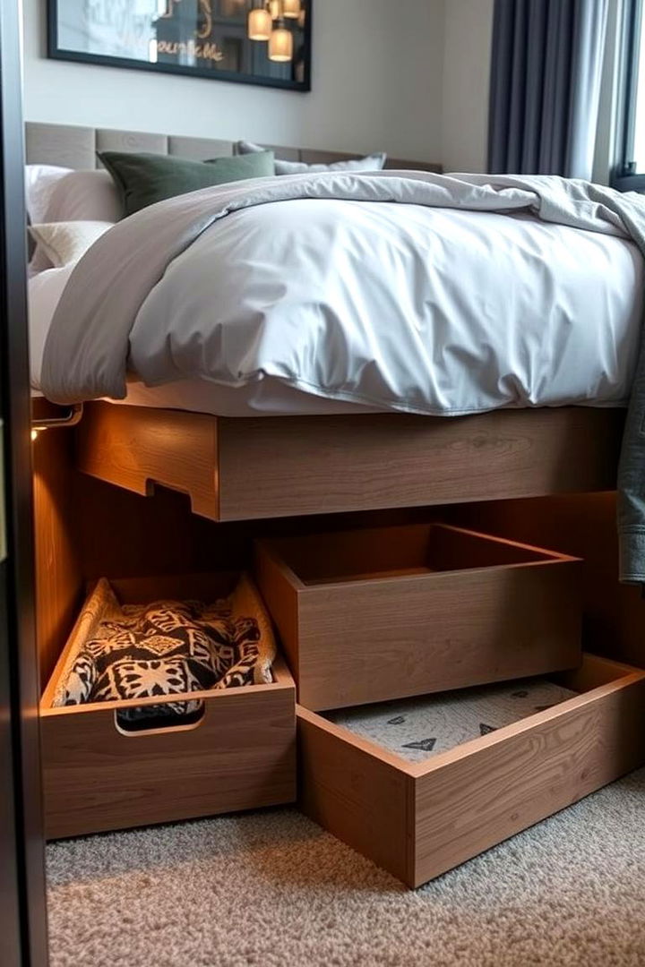 Under bed Storage - 22 Small Bedroom Ideas