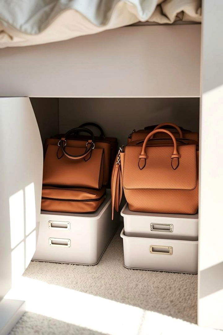 Underbed Storage Solution - 22 Purse Storage Ideas