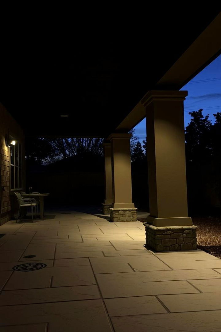 Undercover Uplighting Accents - 22 Covered Patio Lighting Ideas