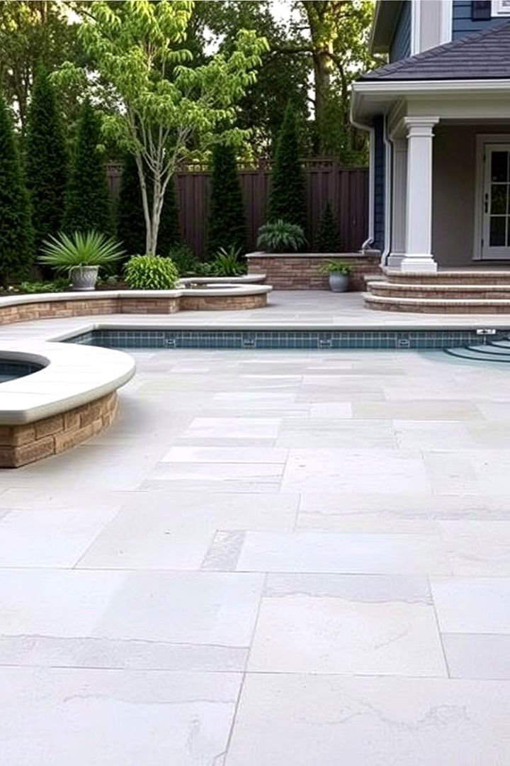 Understated Elegance Design - 22 Stamped Concrete Pool Deck Ideas