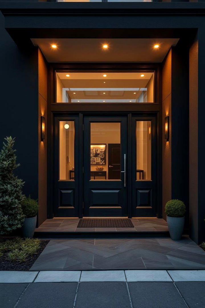 Understated Luxury Exterior - 22 Black Stucco House Ideas