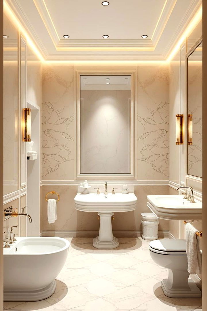 Understated Opulence - 22 Beige and White Bathroom Ideas