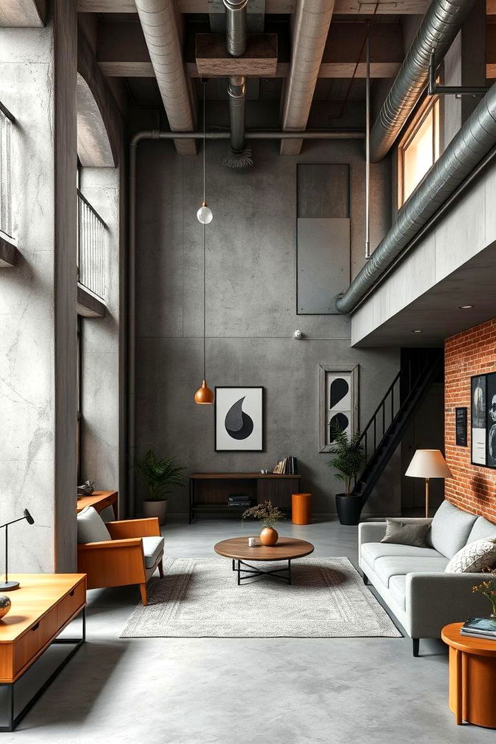 Understated Urban Loft Vibe - 22 basement office ideas