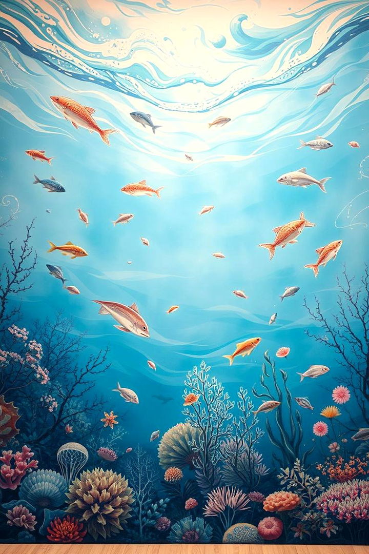 Underwater Wonderland Mural - 22 Pool Murals