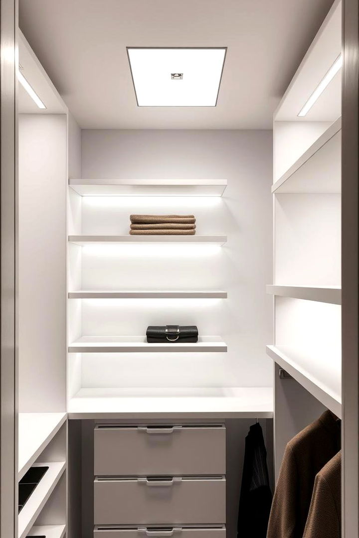 Uniform LED Panel Lighting - 22 Closet Lighting Ideas
