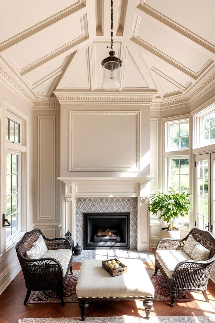 Unique Architectural Features - 22 Sunroom With Fireplace