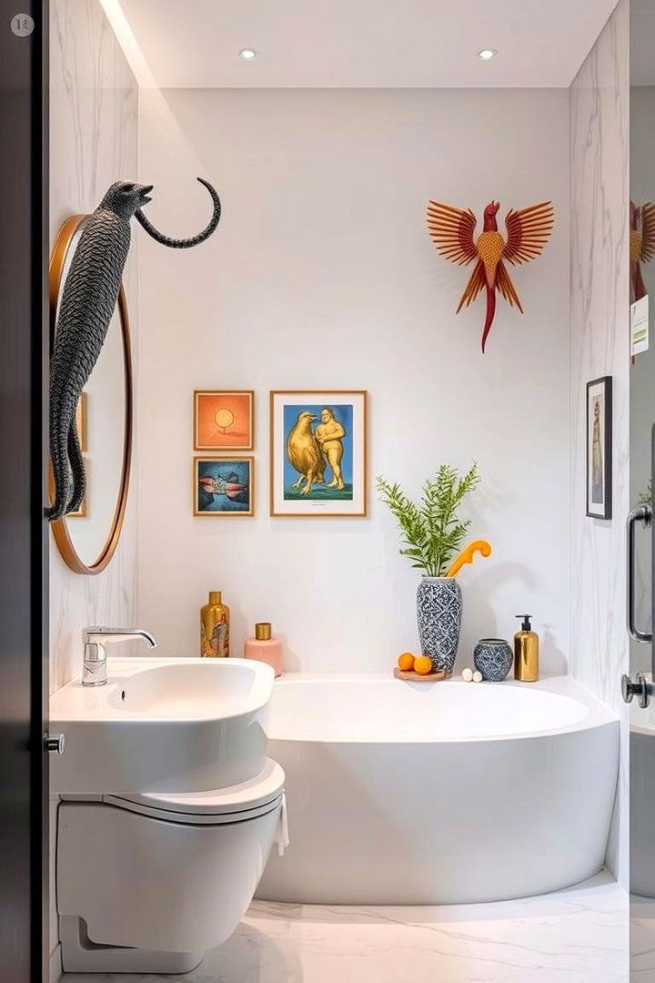 Unique Art Installations - 22 Eclectic Bathroom Ideas