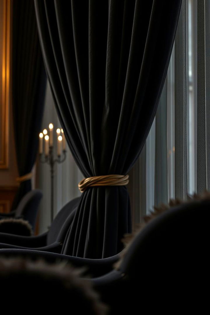 Unique Black Velvet Touches - 22 Black-Themed Wedding Ideas