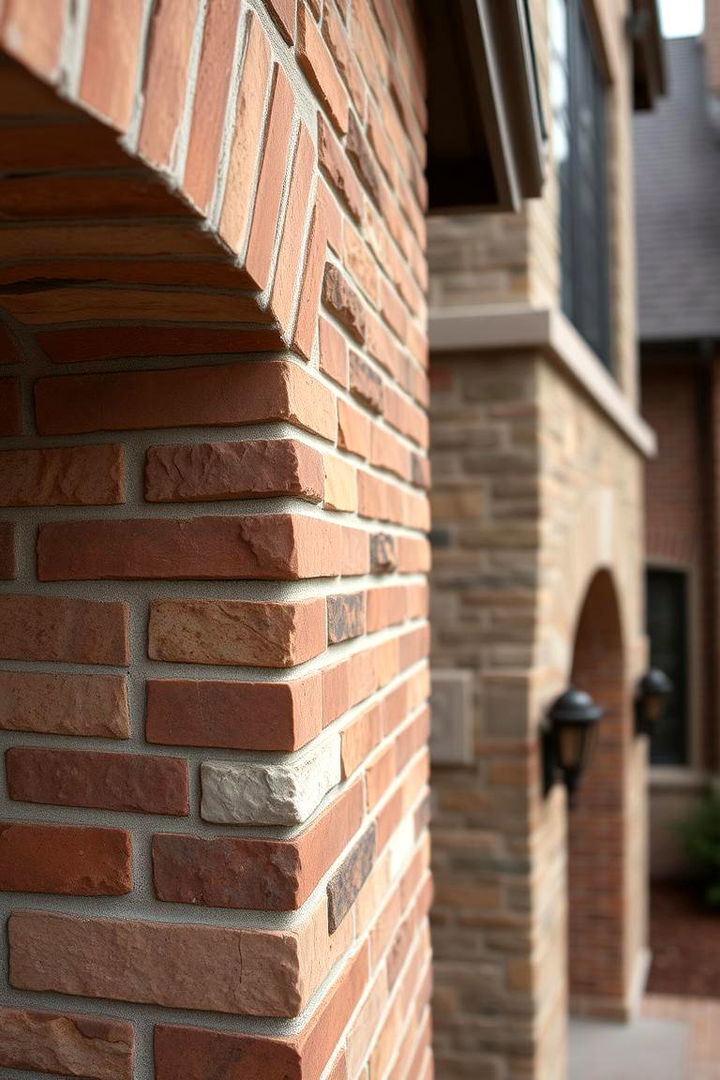 Unique Craftsmanship Detailing - 22 Brick Houses With Stone Accents