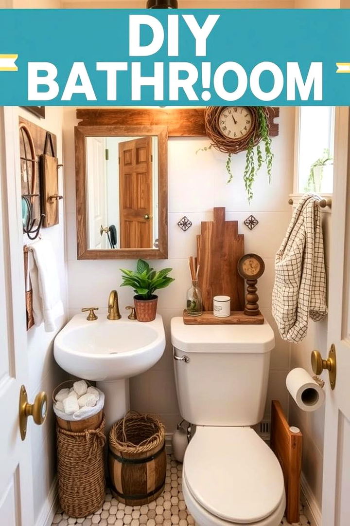 Unique DIY Rustic Decor Creations - 22 Country Bathroom Ideas
