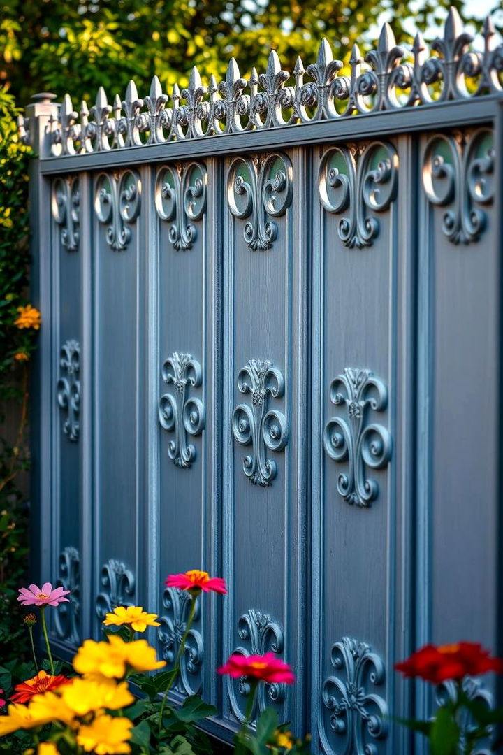Unique Decorative Panel Fence - 22 Privacy Fence Ideas