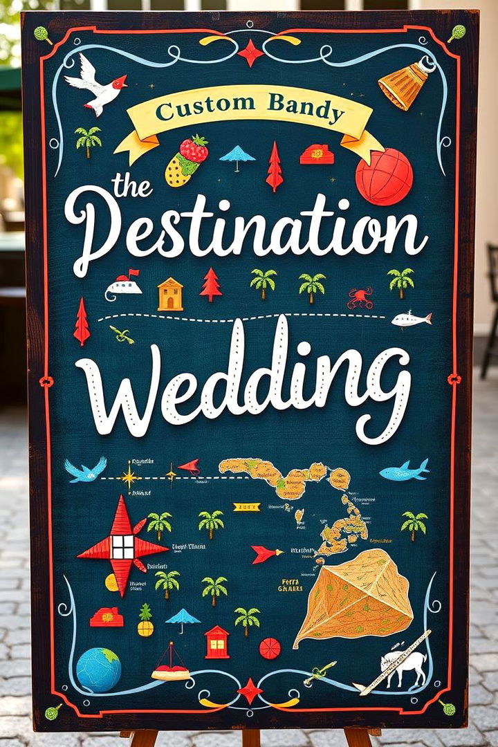 Unique Destination Wedding Sign - 22 Wedding Sign Ideas