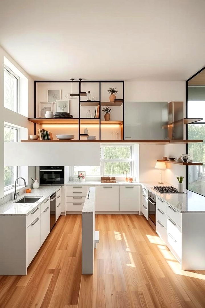 Unique Floor Plan Configurations - 22 Split Level Kitchen Design Ideas