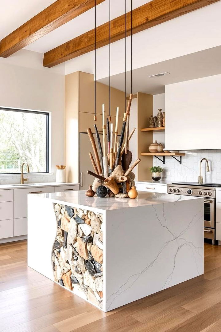 Unique Sculptural Installations - 22 Kitchen Island Centerpiece Ideas