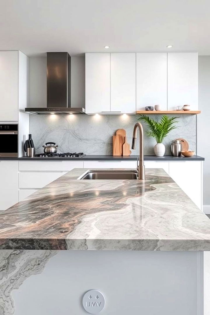 Unique Synthetic Resin Innovation - 22 Kitchen Countertop Ideas