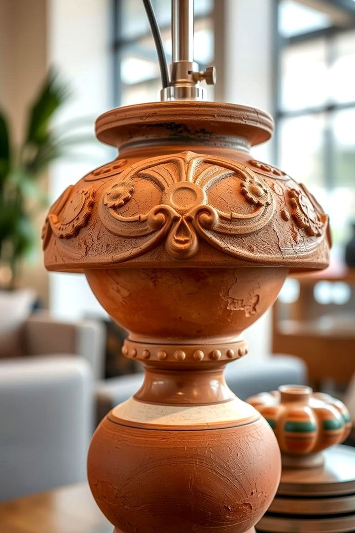 Unique Terracotta Lamp Bases - 22 terracotta home decor ideas