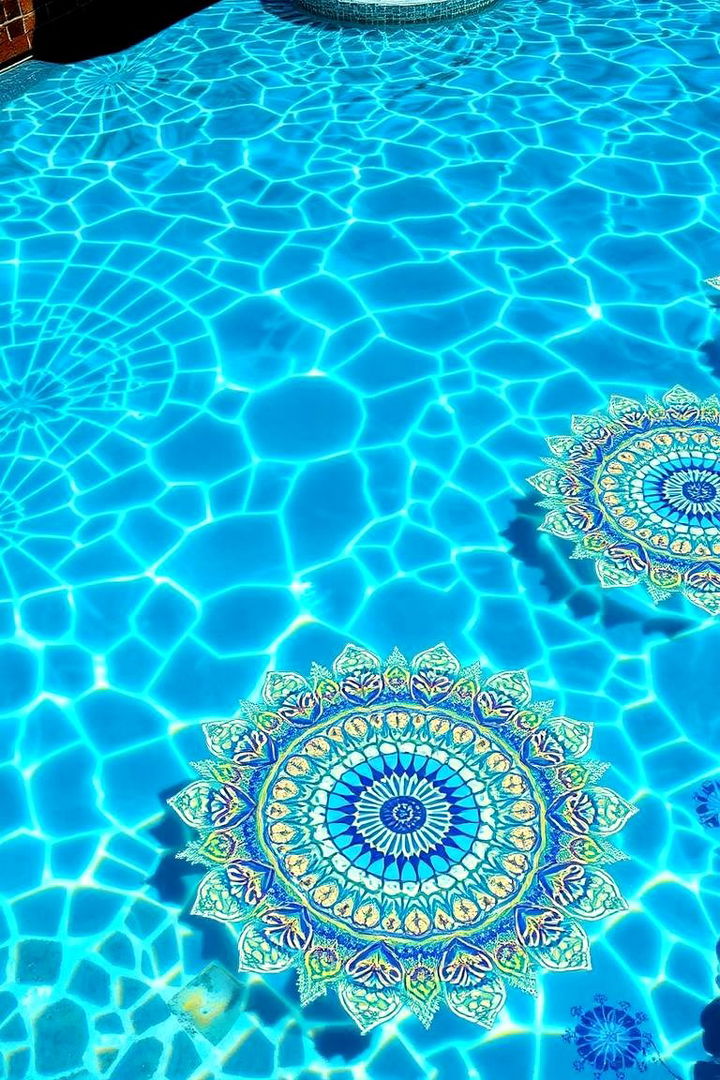 Unique Tile Art Designs - 22 Semi Inground Pool Ideas
