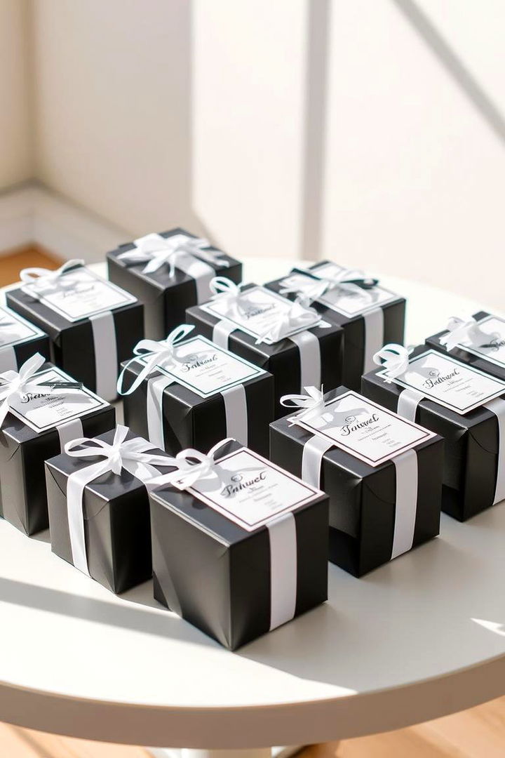 Unique Wedding Favors - 22 Black and White Wedding Ideas