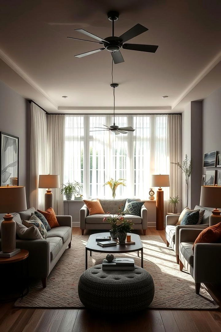 Unreachable Lighting Setup - 22 Awkward Living Room Layout Ideas