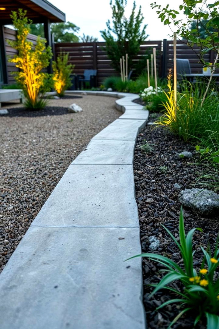 Upcycled Concrete Slab Borders - 22 Recycled Garden Edging Ideas