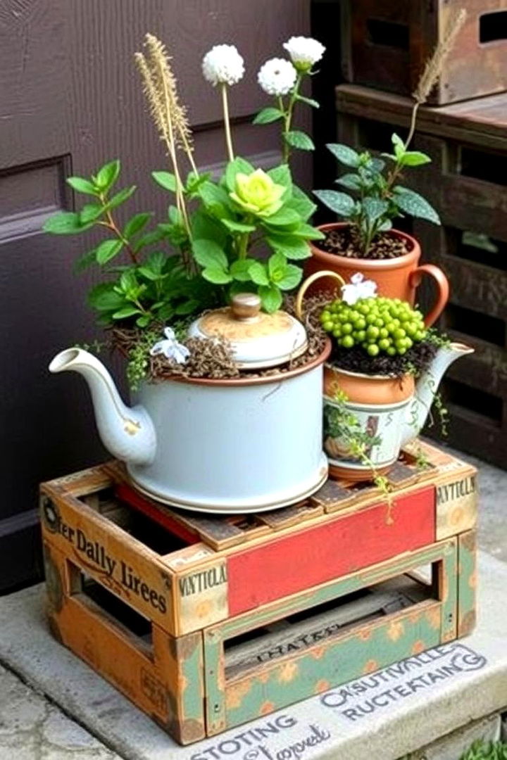 Upcycled Container Creations - 22 Container Garden Ideas