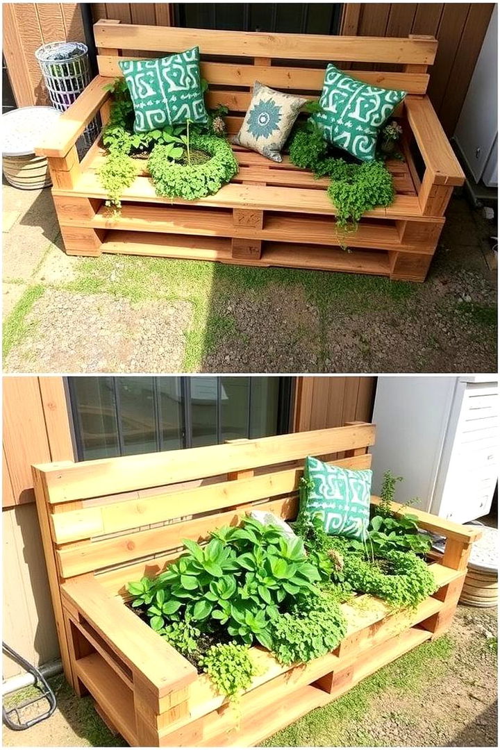 Upcycled Pallet Garden Furniture - 22 Pallet Garden Ideas