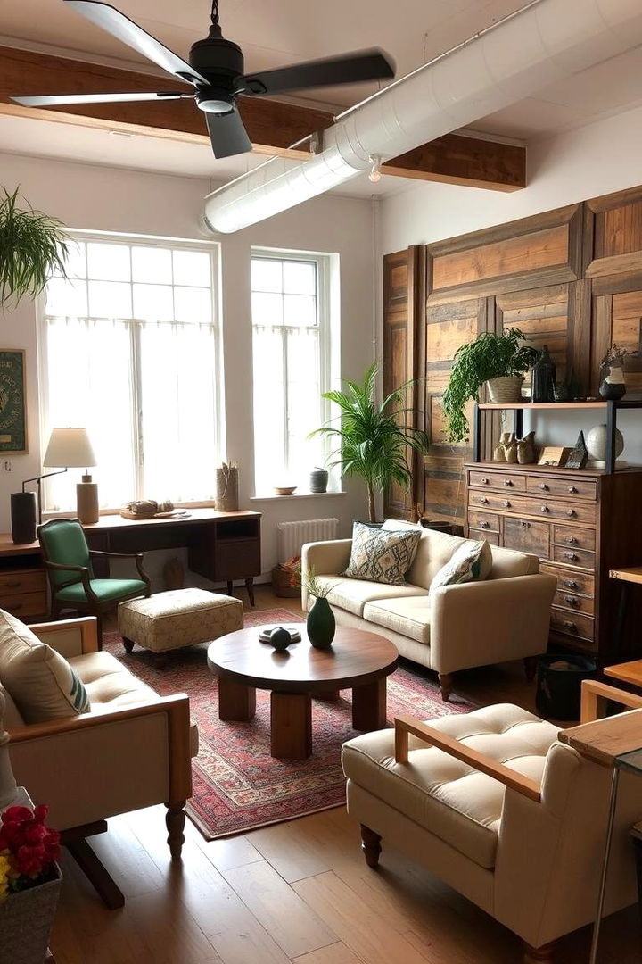 Upcycled Pieces for Sustainable Style - 22 Eclectic Living Room Ideas