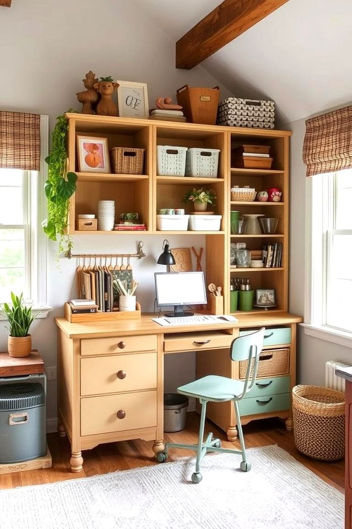 Upcycling Old Furniture into Storage - 22 Craft Room Organization Ideas
