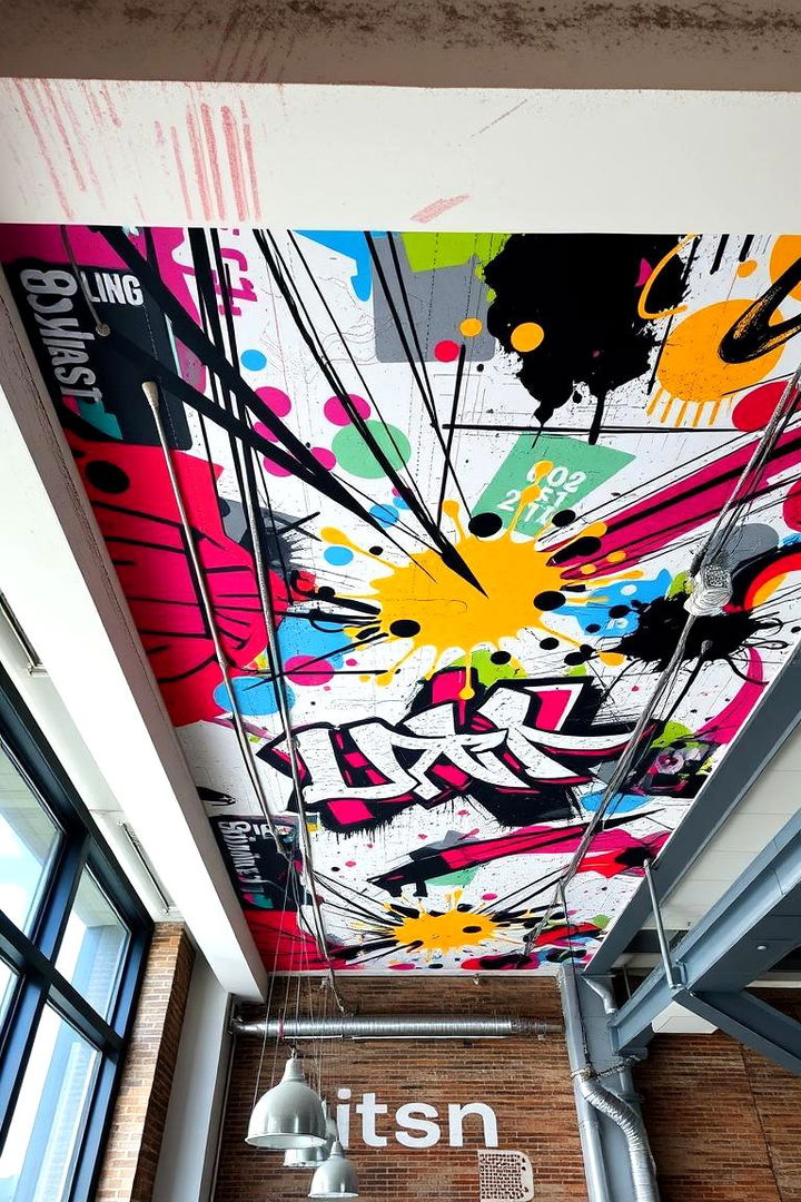 Urban Abstract Ceiling Murals - 22 Ceiling Murals