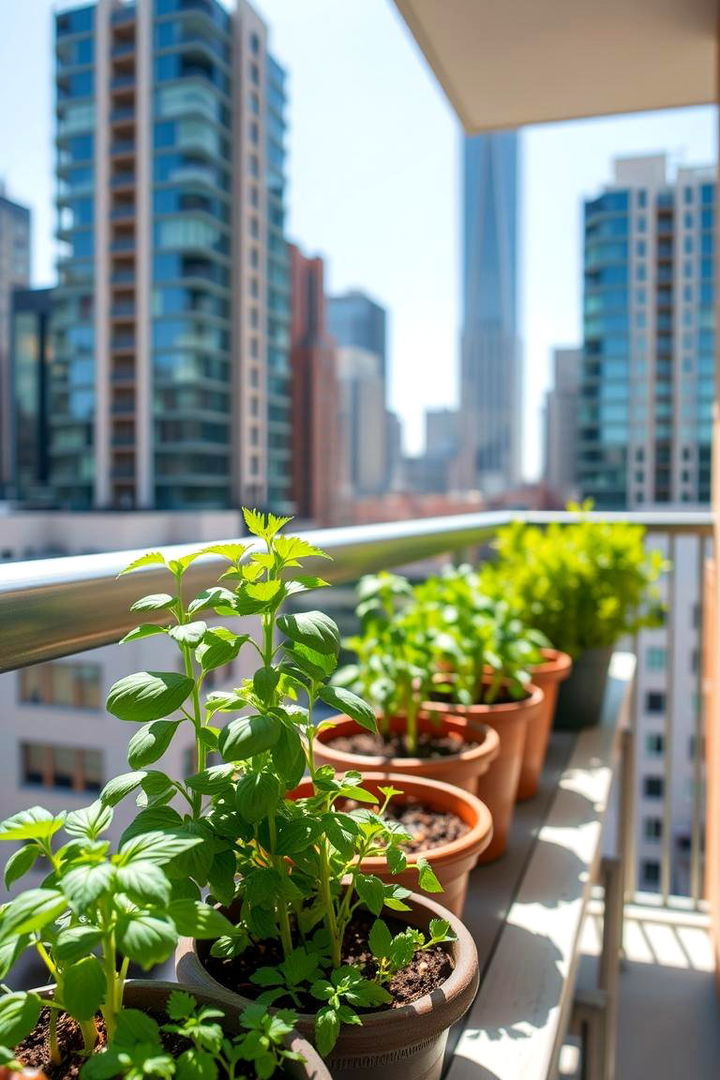 Urban Balcony Herb Garden - 22 Herb Garden Ideas