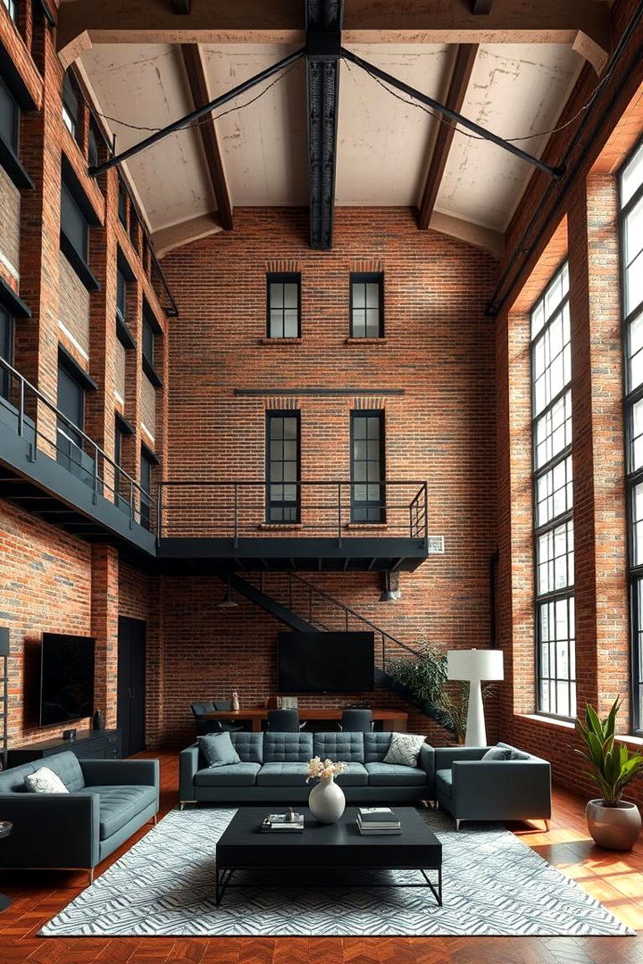 Urban Brown Loft Style - 22 Brown Living Room Ideas