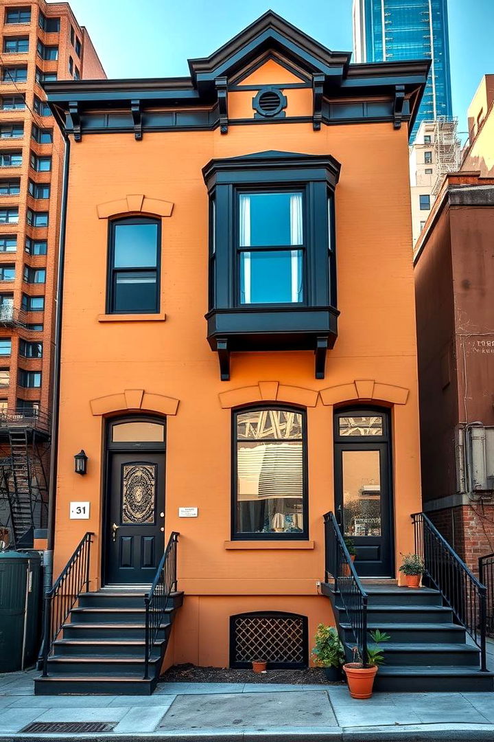 Urban Chic - 22 Tan House With Black Trim Design Ideas