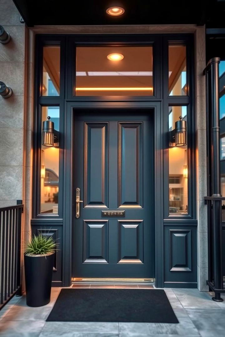 Urban Chic Aesthetic - 22 Dark Gray Front Door Ideas