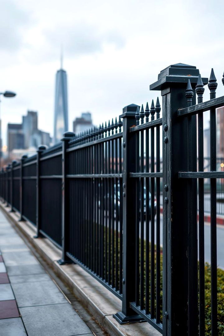 Urban Chic Black Fence - 22 Black Fence Ideas