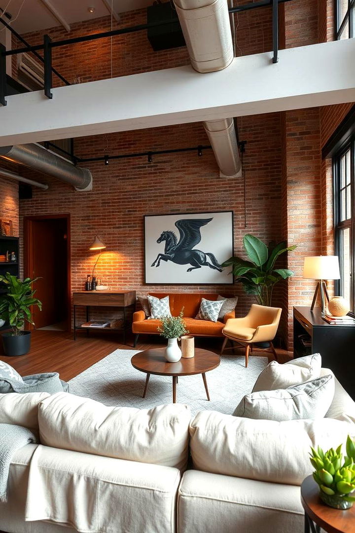 Urban Chic Comfort - 22 Loft-style Living Room Ideas