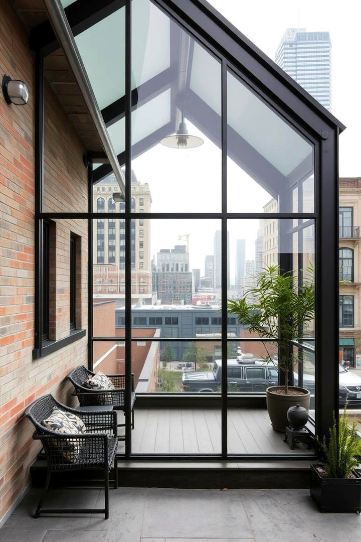 Urban Chic Glass Porch Design - 22 Glass Porch Design Ideas