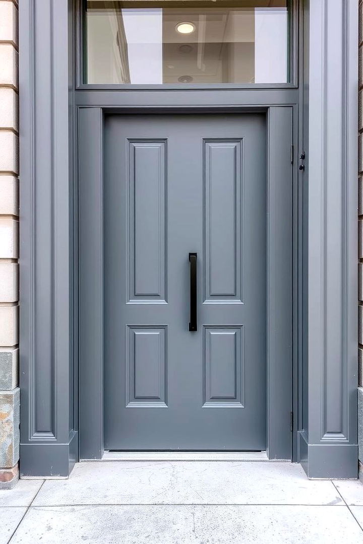 Urban Chic Grey - 22 Grey Front Door Ideas