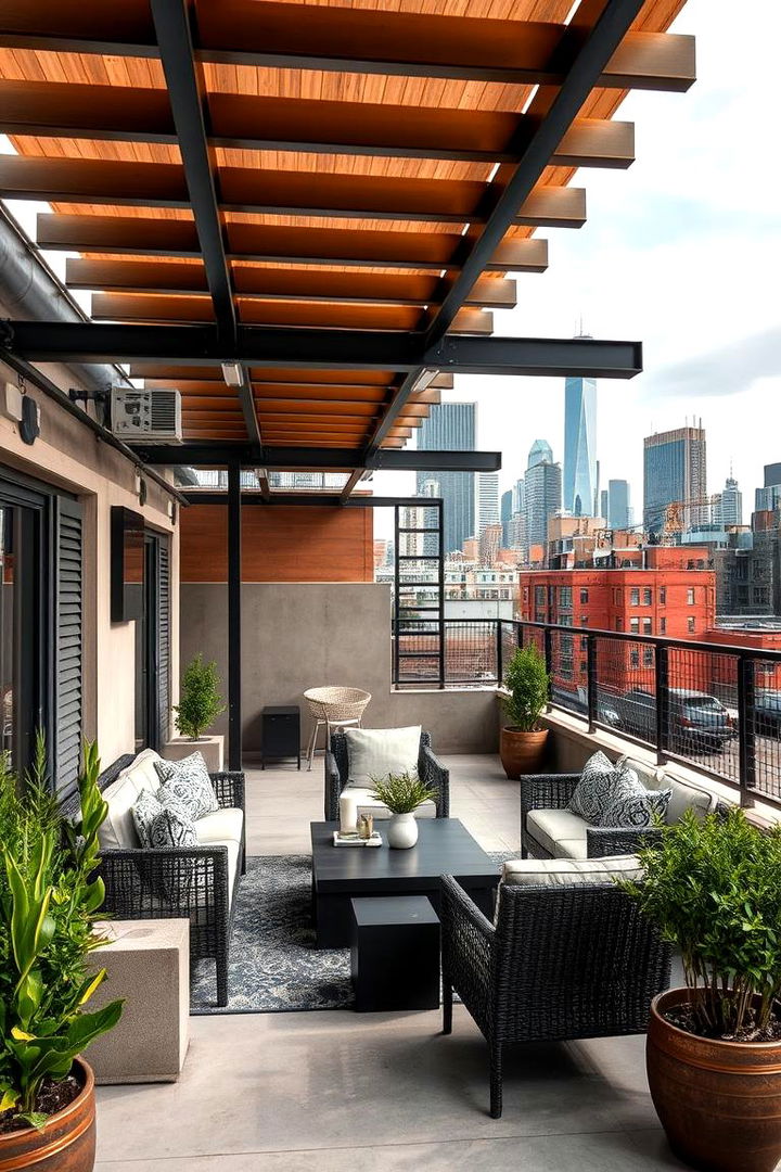 Urban Chic Hideaway - 22 Patio With a Pergola Ideas