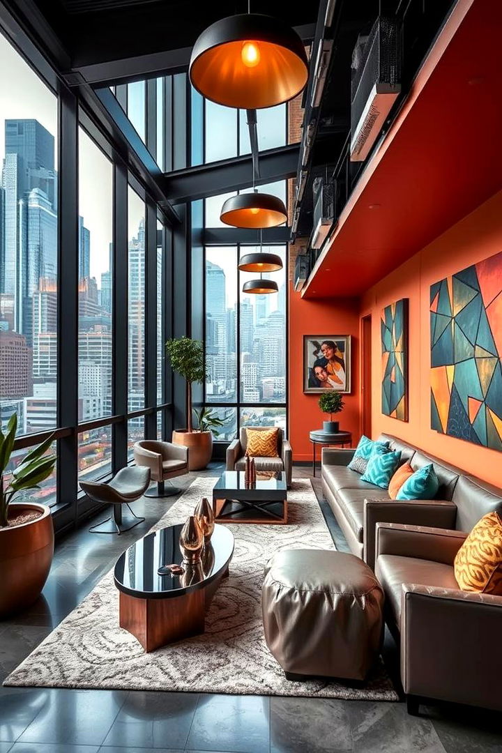 Urban Chic Lounge - 22 Sunken Living Room Ideas