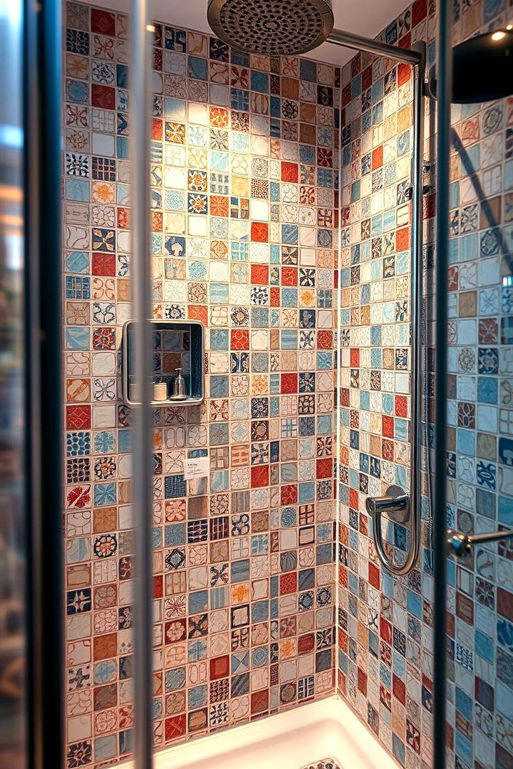 Urban Chic Mosaic Tiles - 22 Modern Shower Ideas