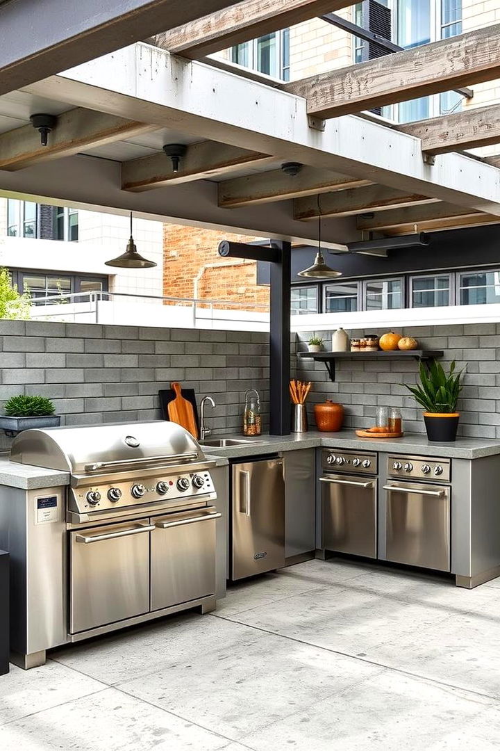 Urban Chic Open Air Design - 22 Outdoor Kitchen Designs