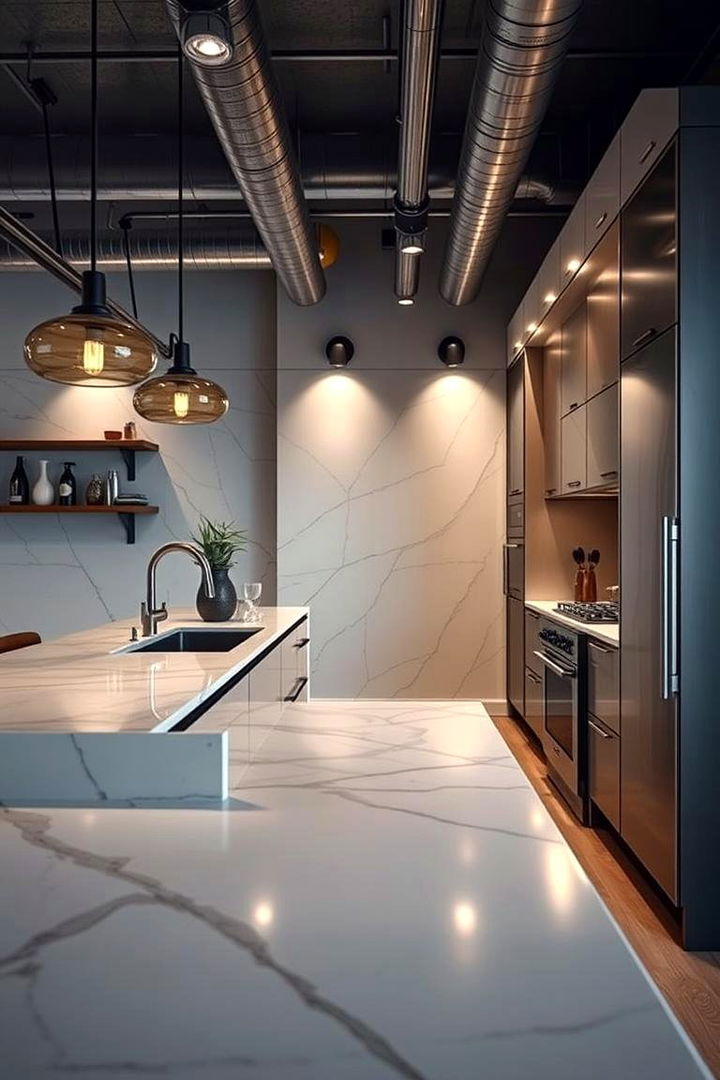 Urban Chic Peninsula - 22 Kitchen Peninsula Ideas