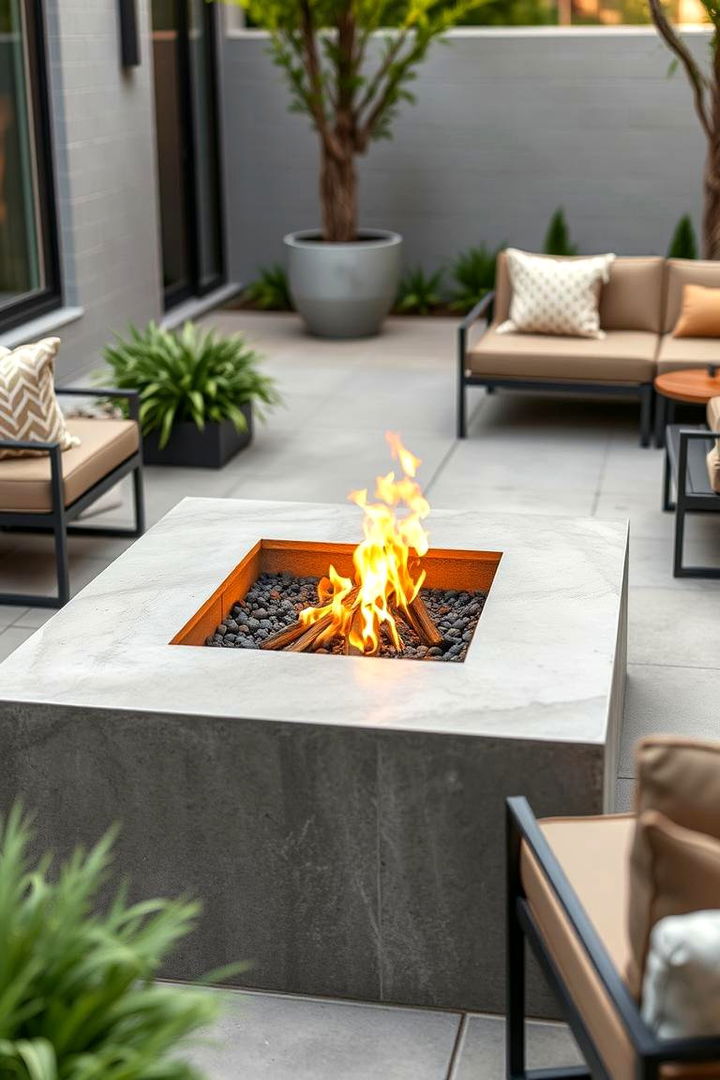 Urban Chic Retreat - 22 Sunken Fire Pit Ideas