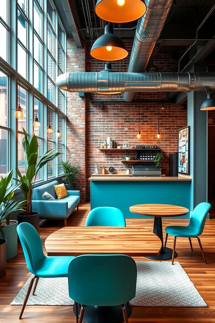 Urban Chic with Turquoise Highlights - 22 Turquoise Bedroom Ideas