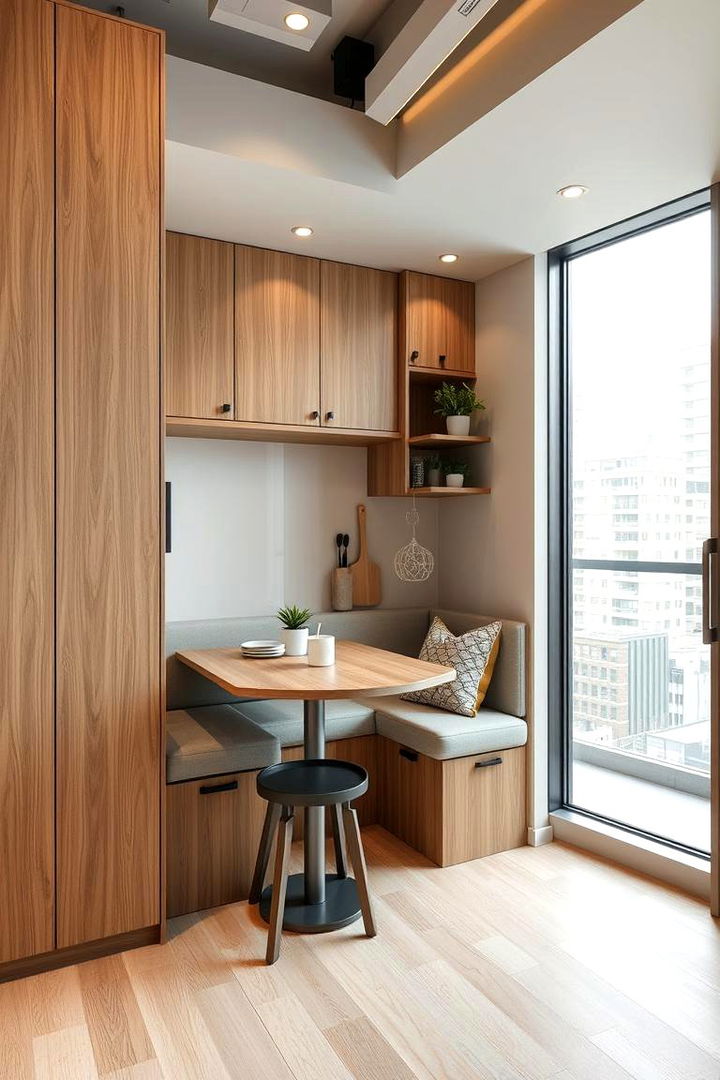 Urban Compact Breakfast Nook - 22 Breakfast Bar Ideas