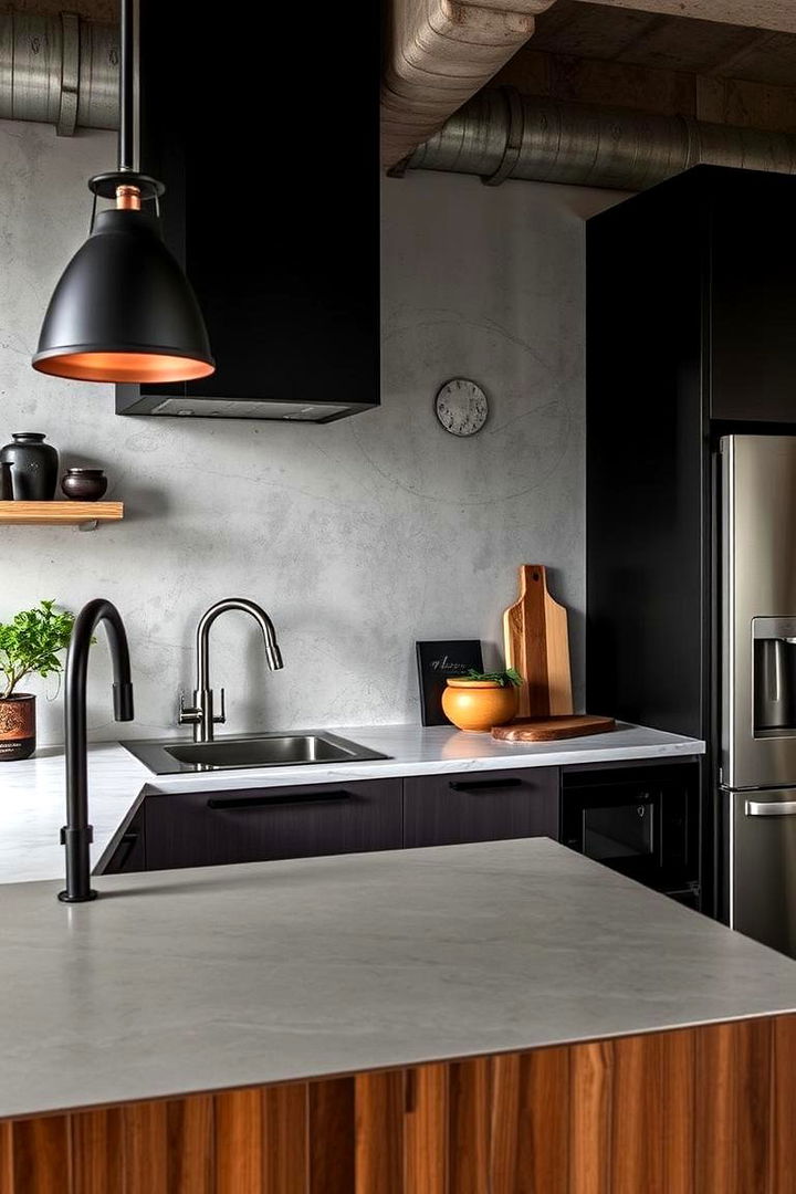 Urban Concrete Inspiration - 22 Kitchen Backsplash Ideas