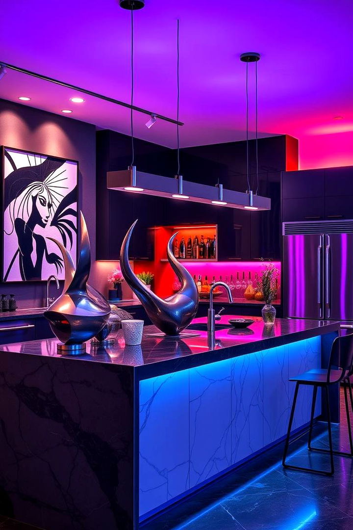 Urban Contemporary Art - 22 Kitchen Island Centerpiece Ideas