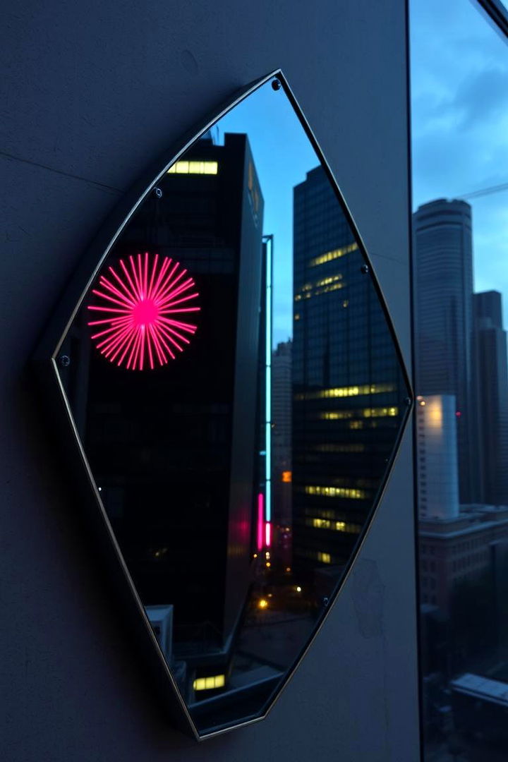 Urban Contemporary Mirror Painting - 22 Mirror Painting Ideas